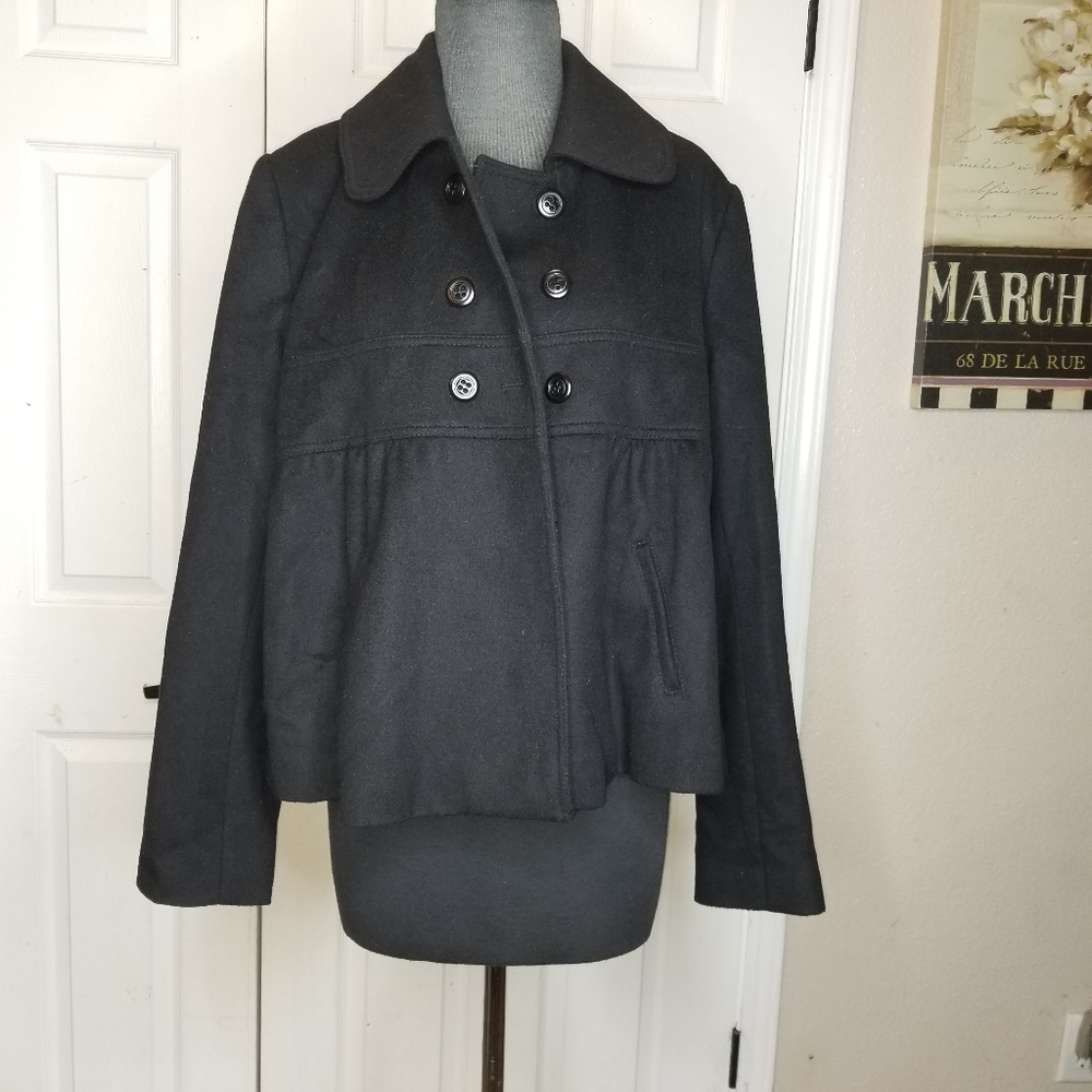 Black pea coat